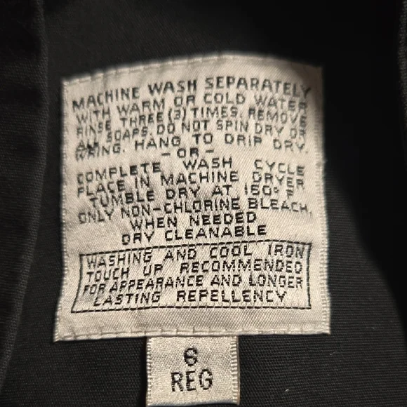 London Fog Charcoal Trench Coat - Picture 4 of 4